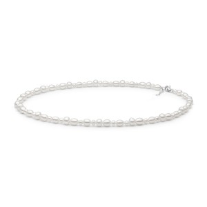 Colier perle naturale albe si argint 45 cm DiAmanti 234-116-G (Argint 925‰ 0,6 g.)